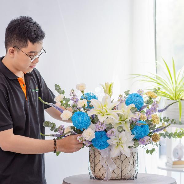 Giỏ Hoa Ngày Mới An Nhiên 517
