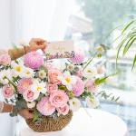 Giỏ Hoa Nắng Ấm Dịu Dàng 612