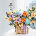 Giỏ Hoa Nắng Ấm Dịu Dàng 615