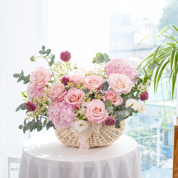 Giỏ Hoa Yêu Thương Nồng Ấm 628