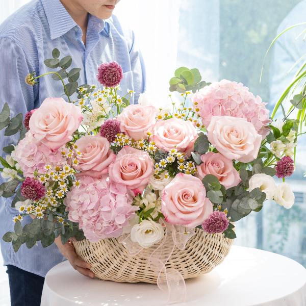 Giỏ Hoa Yêu Thương Nồng Ấm 628