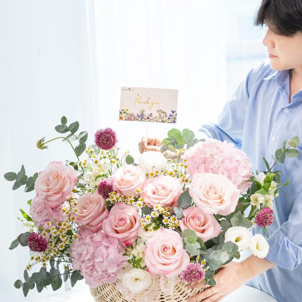 Giỏ Hoa Yêu Thương Nồng Ấm 628