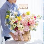 Giỏ Hoa Yêu Thương Nồng Ấm 636