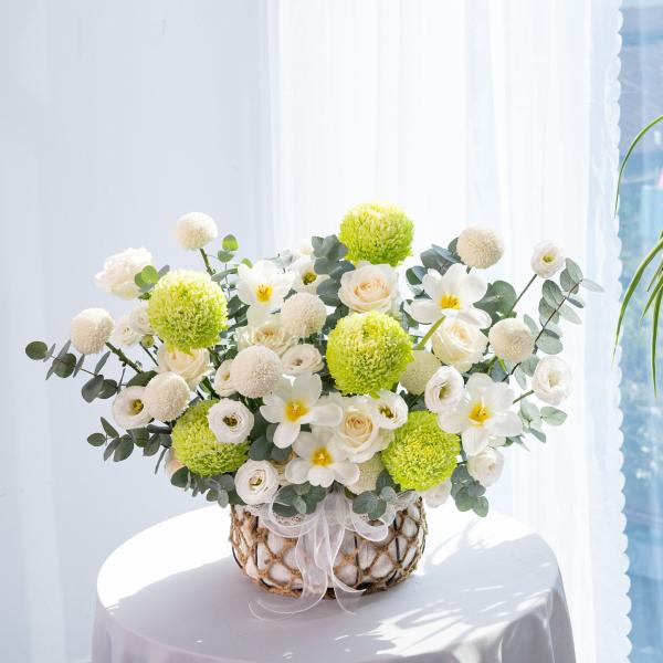 Giỏ Hoa Nắng Ấm Dịu Dàng 641