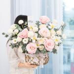 Giỏ Hoa Yêu Thương Nồng Ấm 642