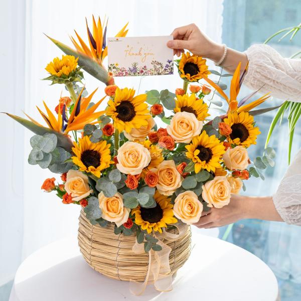 Giỏ Hoa Ánh Dương Rực Rỡ 643