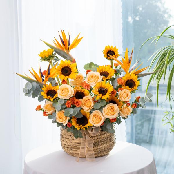 Giỏ Hoa Ánh Dương Rực Rỡ 643