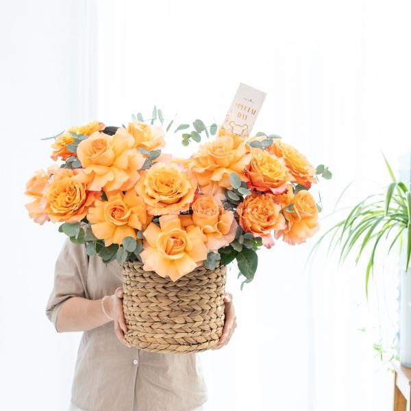 Giỏ Hoa Yêu Thương Nồng Ấm 649