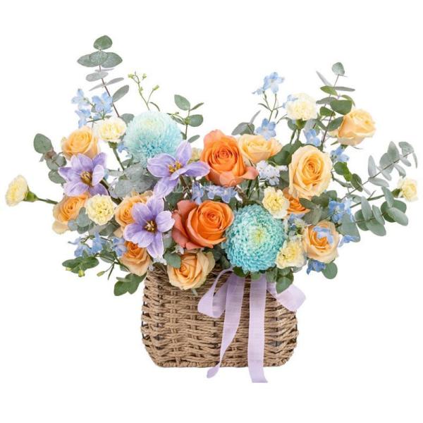 Giỏ Hoa Nắng Ấm Dịu Dàng 615