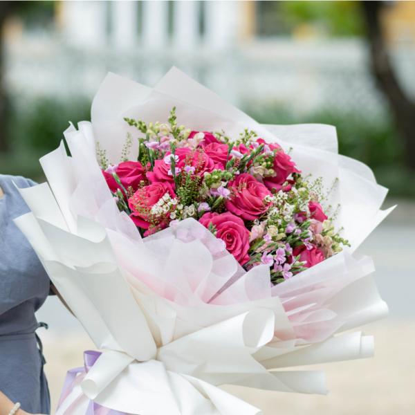 Bó Hoa Yêu Thương Nồng Ấm 013