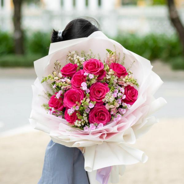 Bó Hoa Yêu Thương Nồng Ấm 013