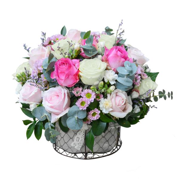 Giỏ Hoa Yêu Thương Đậm Sâu 180