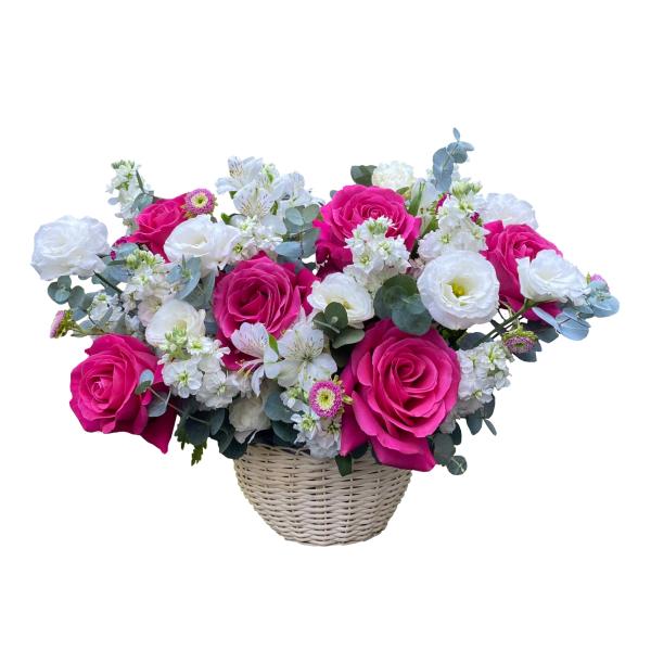Giỏ Hoa Yêu Thương Nồng Ấm 027