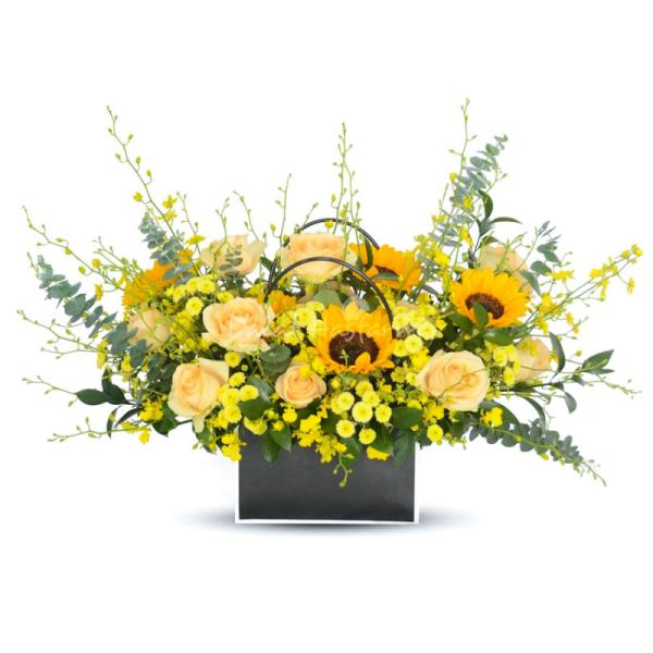 Giỏ Hoa Ánh Dương Rực Rỡ 130