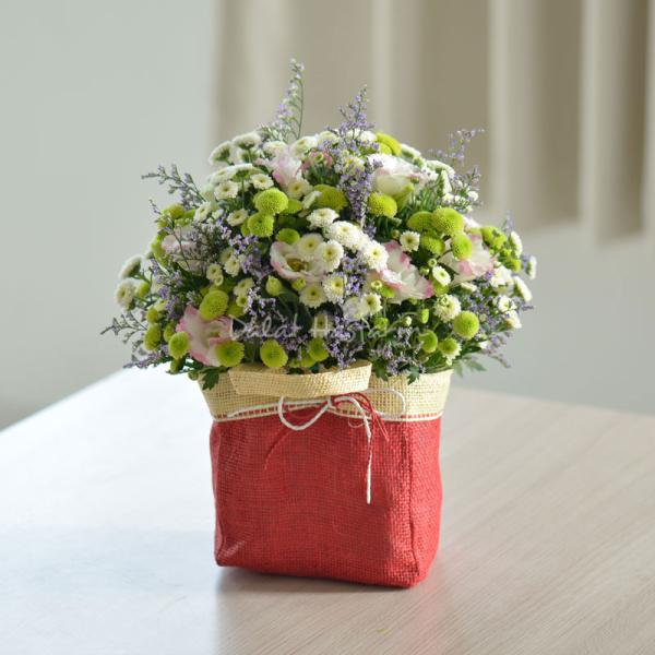 Giỏ Hoa Thanh Xuân Tươi Đẹp 060