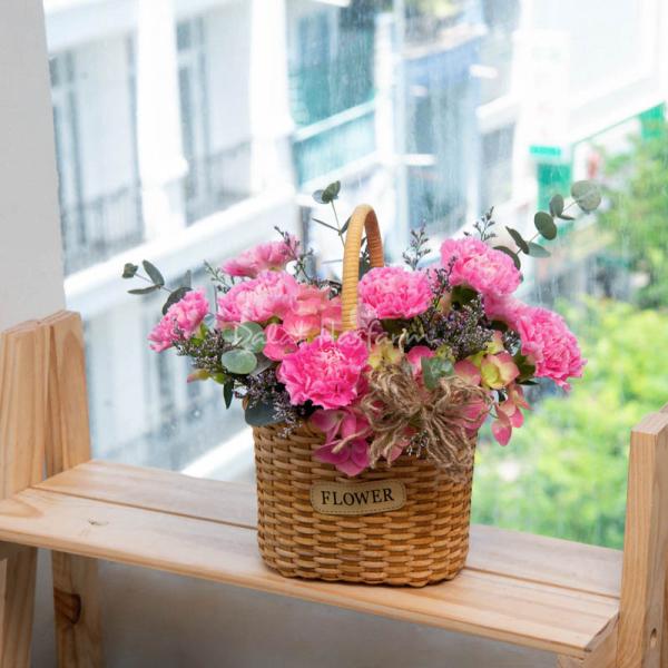 Giỏ Hoa Món Quà Hạnh Phúc 220