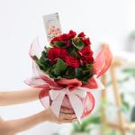 Chậu Giấy Gói Hoa Thu Hải Đường 079