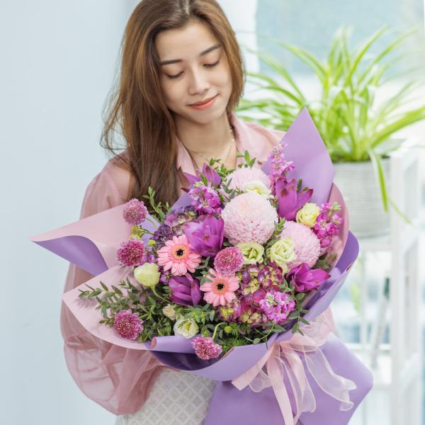 Bó Hoa Tình Cảm Chân Thành 495