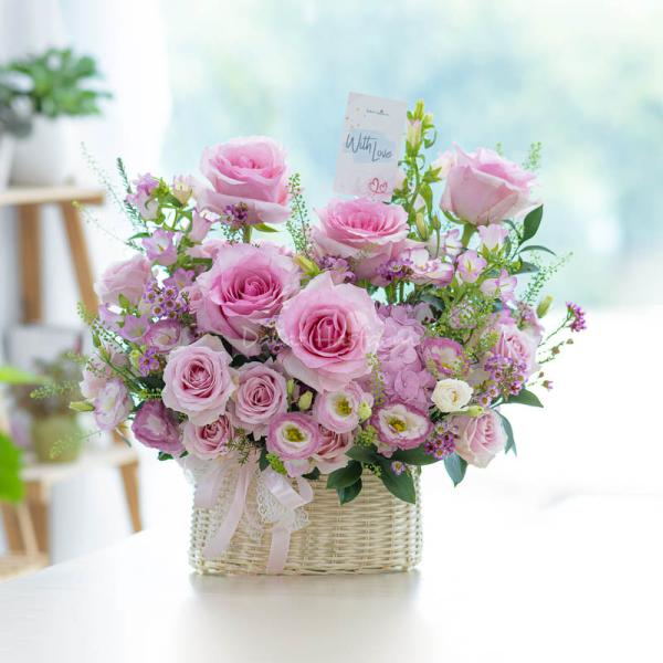 Giỏ Hoa Yêu Thương Nồng Ấm 369