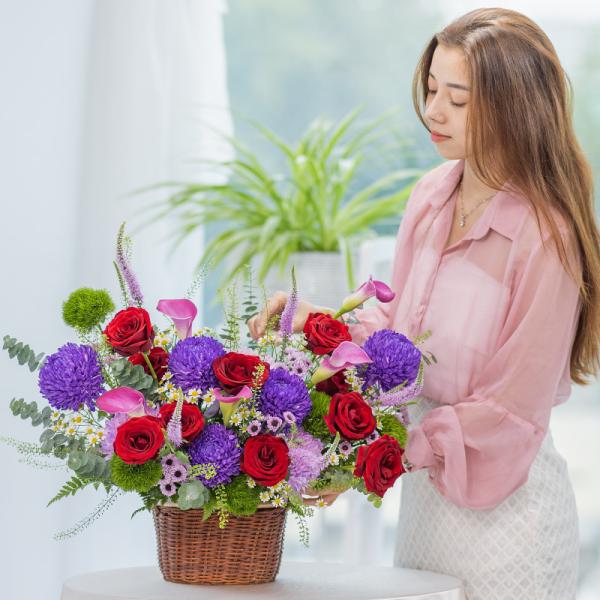 Giỏ Hoa Yêu Thương Đong Đầy 509