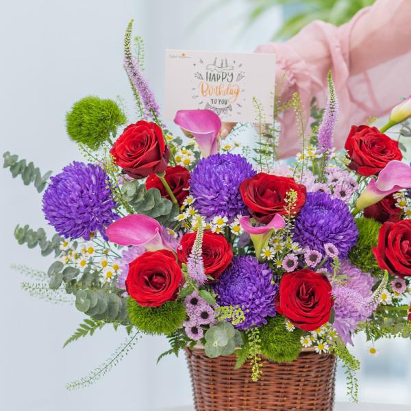 Giỏ Hoa Yêu Thương Đong Đầy 509