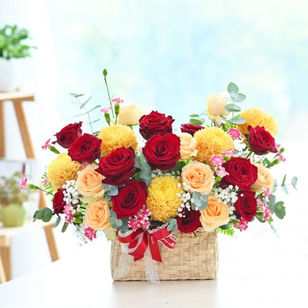 Giỏ Hoa Yêu Thương Đong Đầy 370
