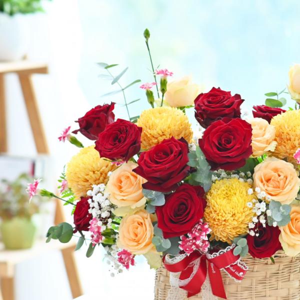 Giỏ Hoa Yêu Thương Đong Đầy 370