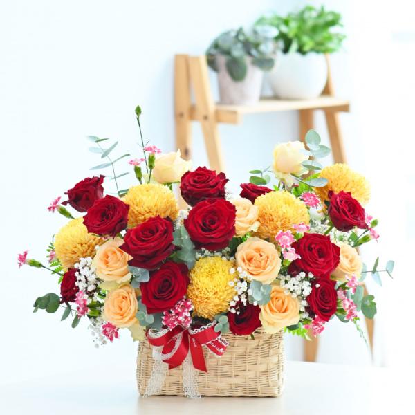 Giỏ Hoa Yêu Thương Đong Đầy 370