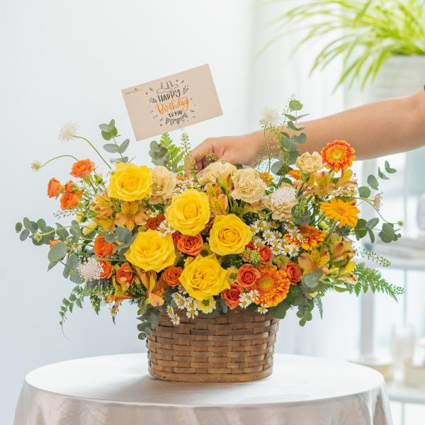 Giỏ Hoa Dẫn Lối Yêu Thương 518