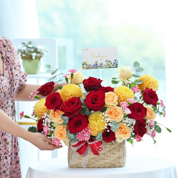Giỏ Hoa Yêu Thương Đong Đầy 370