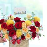 Giỏ Hoa Yêu Thương Đong Đầy 370