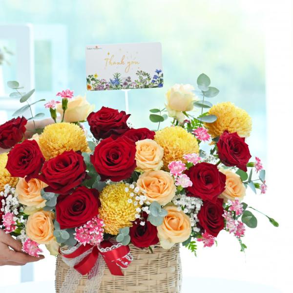 Giỏ Hoa Yêu Thương Đong Đầy 370