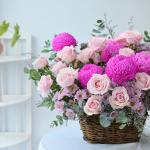 Giỏ Hoa Dịu Ngọt Yêu Thương 421