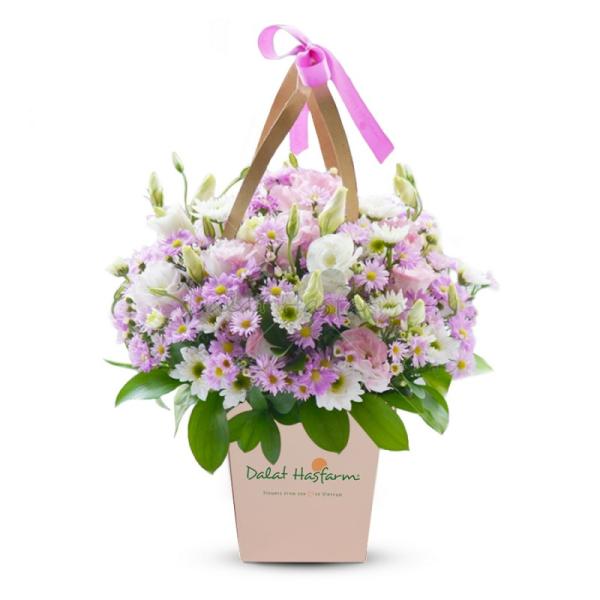 Giỏ Hoa Thông Điệp Hạnh Phúc 059