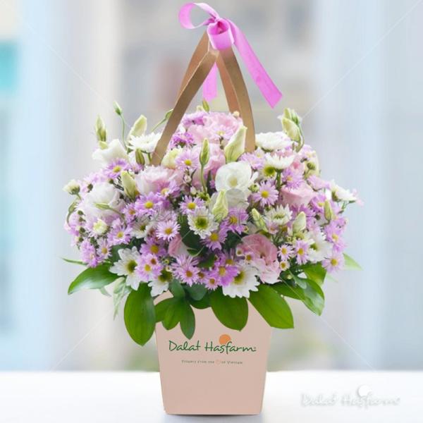 Giỏ Hoa Thông Điệp Hạnh Phúc 059