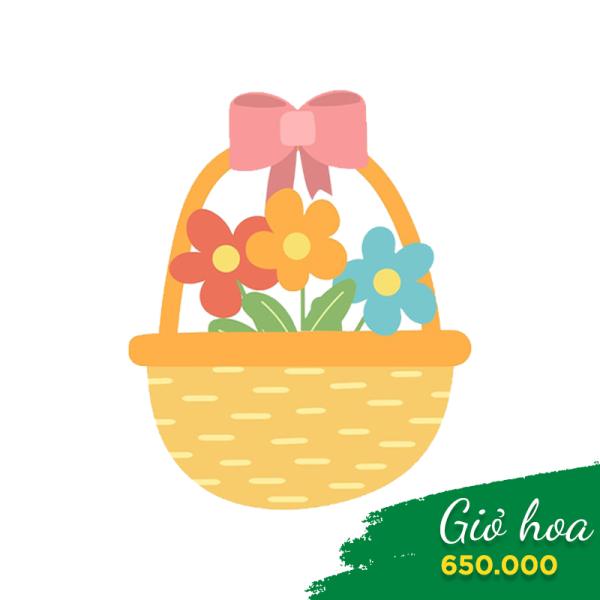 Giỏ Hoa Thiết Kế Happy Day 387