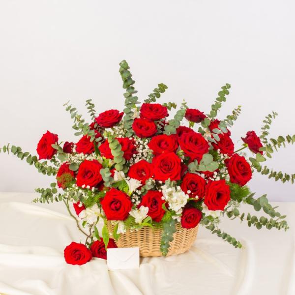 Giỏ Hoa Yêu Thương Đong Đầy 001