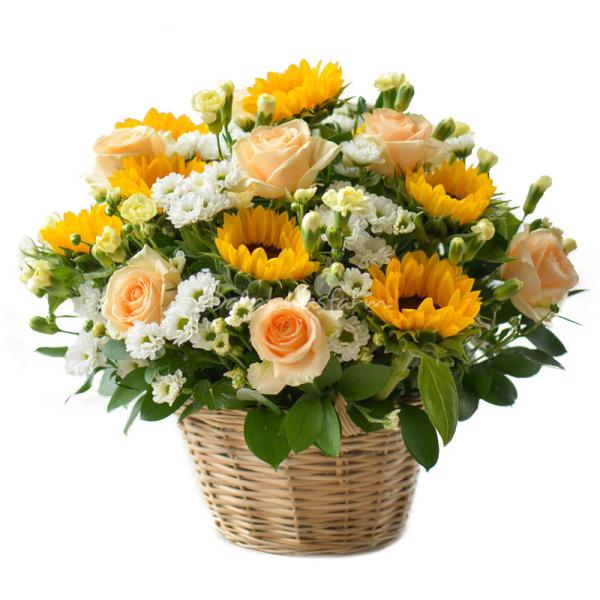 Giỏ Hoa Ánh Dương Rực Rỡ 072