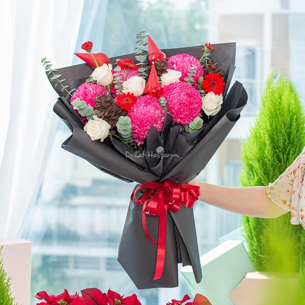 Bó Hoa Giáng Sinh Lấp Lánh 544