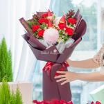 Bó Hoa Giáng Sinh Lấp Lánh 543