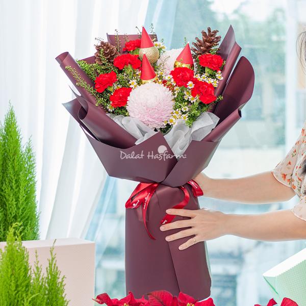 Bó Hoa Giáng Sinh Lấp Lánh 543