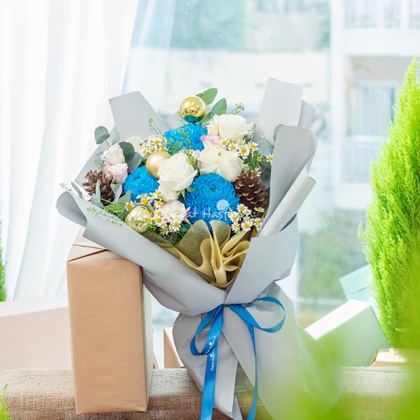 Bó Hoa Giáng Sinh Lấp Lánh 545