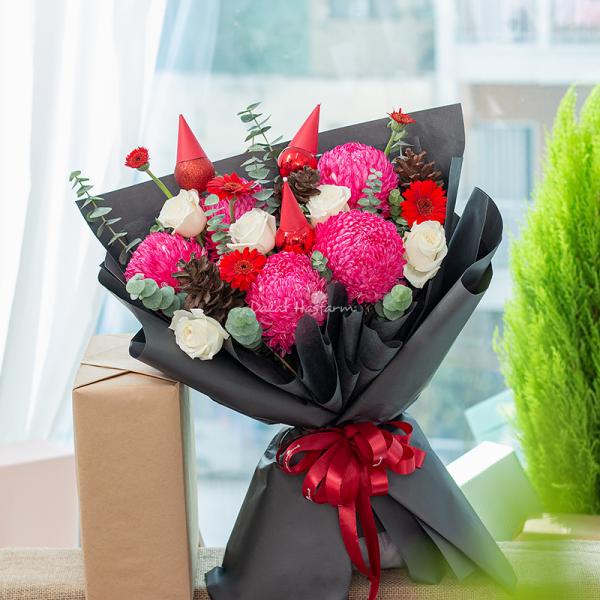 Bó Hoa Giáng Sinh Lấp Lánh 544