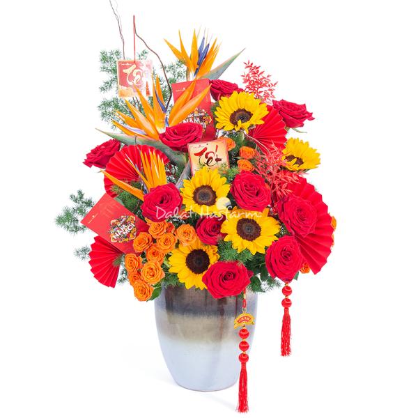 Bình Hoa Khai Xuân Vạn Phúc 551