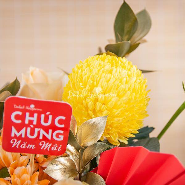 Giỏ Hoa Khai Xuân Vạn Phúc 555