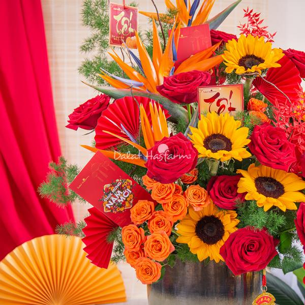 Bình Hoa Khai Xuân Vạn Phúc 551