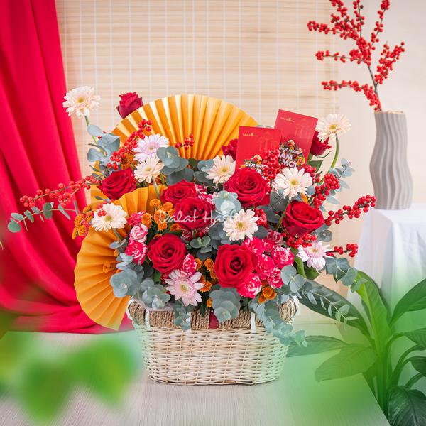 Giỏ Hoa Khai Xuân Vạn Phúc 550