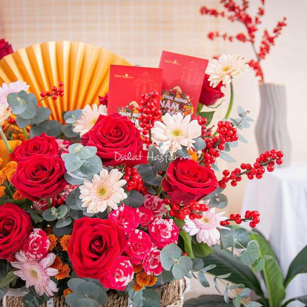 Giỏ Hoa Khai Xuân Vạn Phúc 550