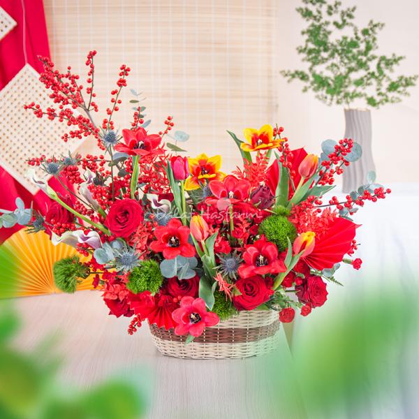 Giỏ Hoa Yêu Thương Rực Rỡ 557