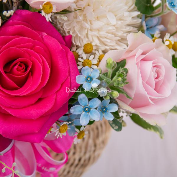 Giỏ Hoa Yêu Thương Nồng Ấm 567